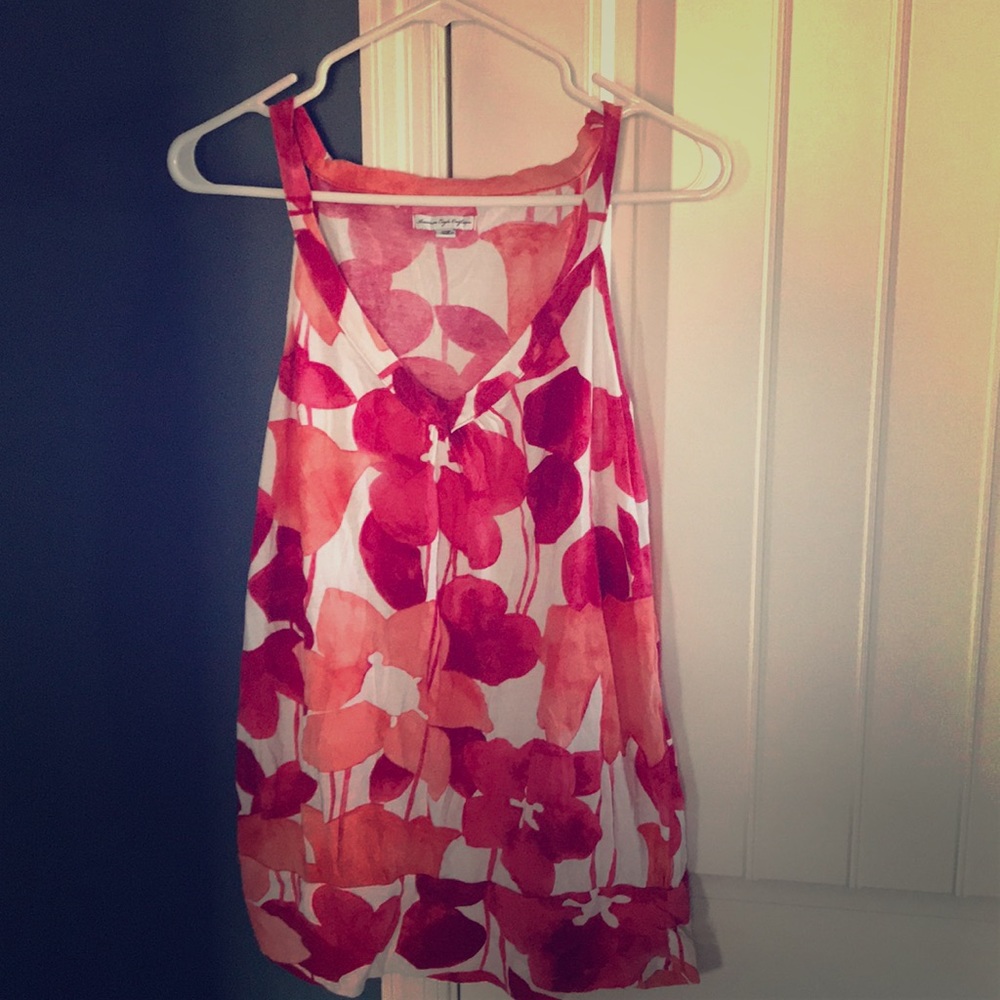 American eagle floral tank